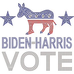 Vote for the Democratic Party Hotfix Rhinestone Transfer